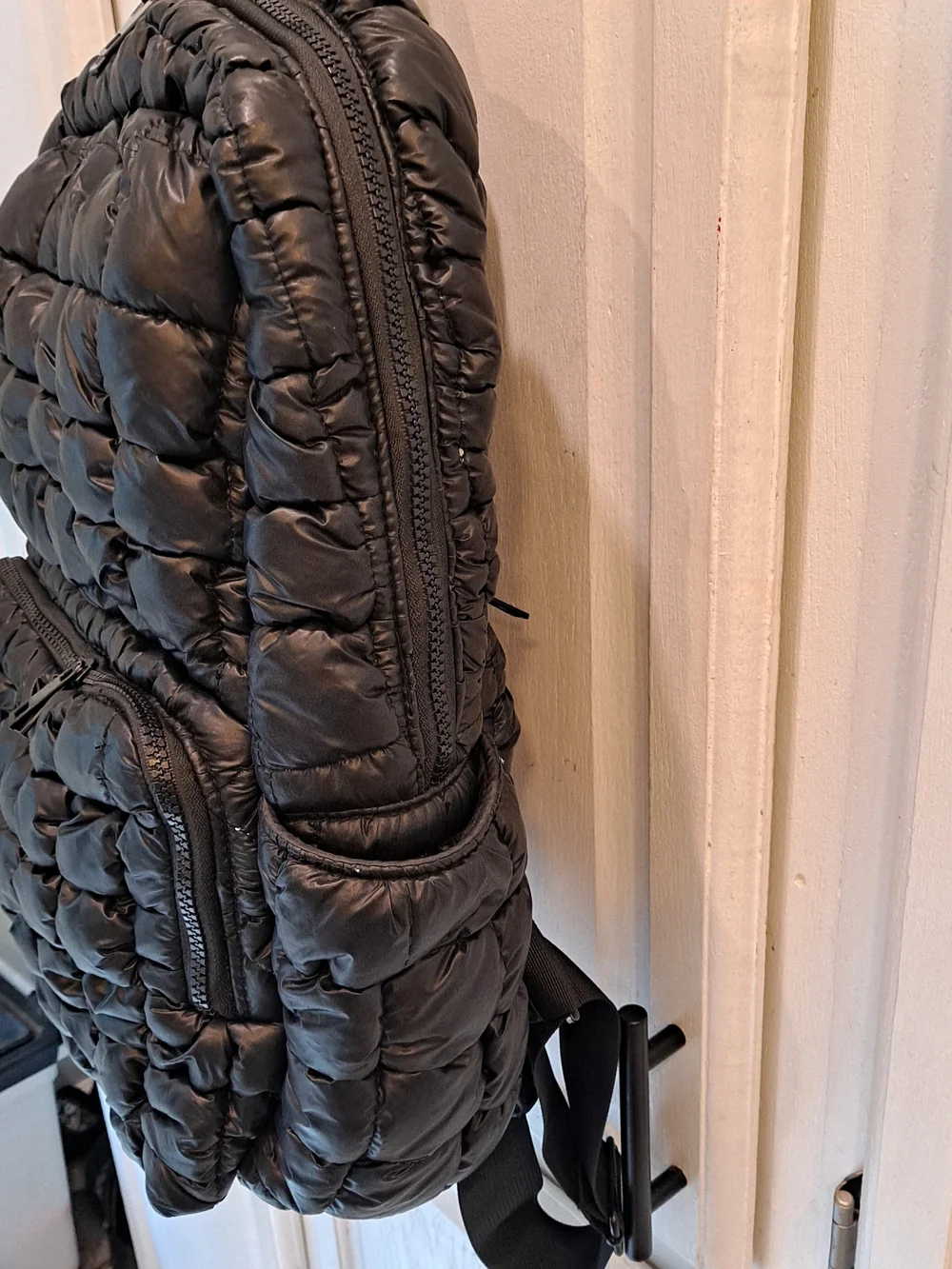 Simply Southern Black Quilted Puffer Backpack Contemporary Maximalism Everyday